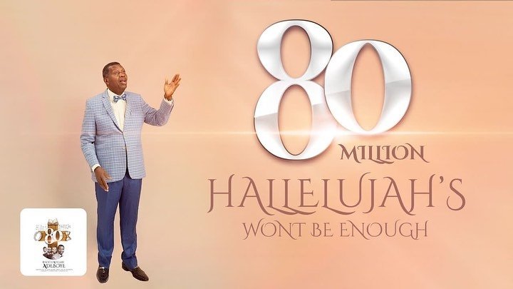 Rccgtrinitychap's tweet photo. Daddy G.O at 80🎂🎉 Let somebody shout Hallelujahhhhhhhhhhhhhhh 🥳🎊 @PastorEAAdeboye
#EAA80 https://t.co/32qhRa9zPM