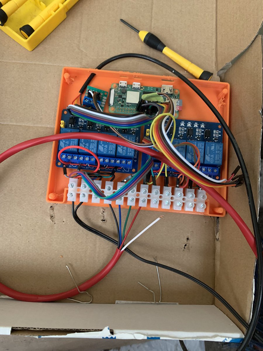 timfazio's tweet photo. The prototype is working 😊
8 irrigation channels; automated; weather API integrated; WI-FI controlled. https://t.co/R7NQ0T5xwb