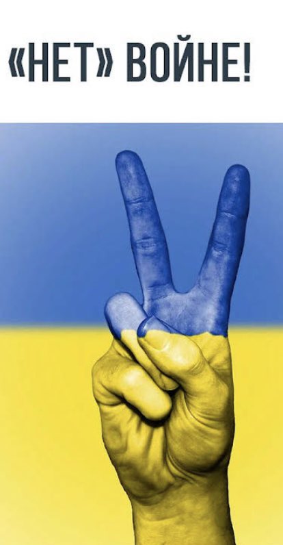 LouisDeFnes1's tweet photo. Russia stop the war! https://t.co/caIYM1bCRp