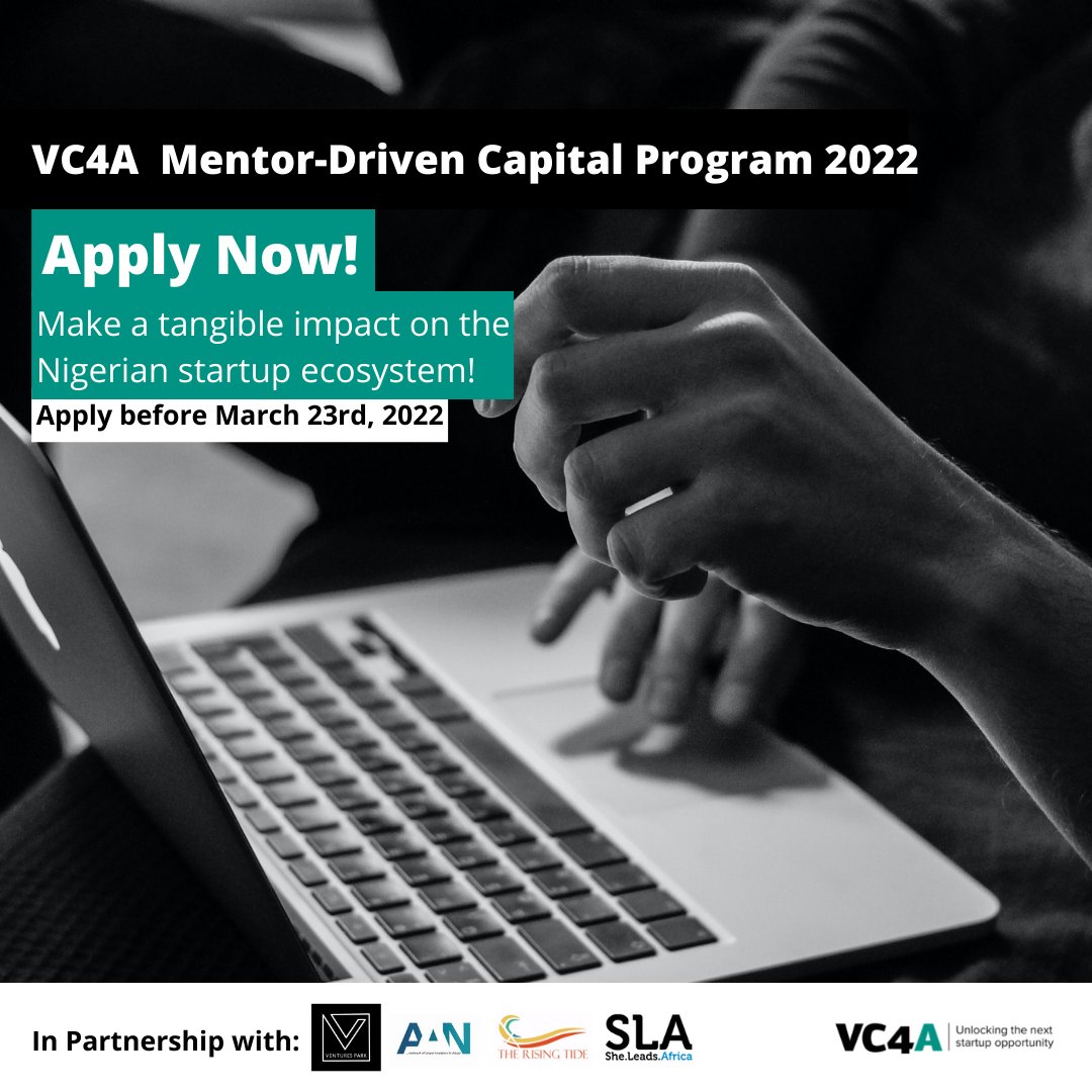 📢 Applications are now open for the virtual 2022 Mentor-Driven Capital Nigeria program! 

Calling for business professionals, #entrepreneurs, and aspiring angel #investors to consider becoming a #mentor.