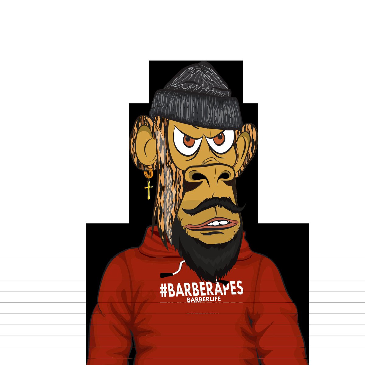 Mint day is here!!! 

4pm 🚀

barberapes.com

#mintday #publicsale #solana