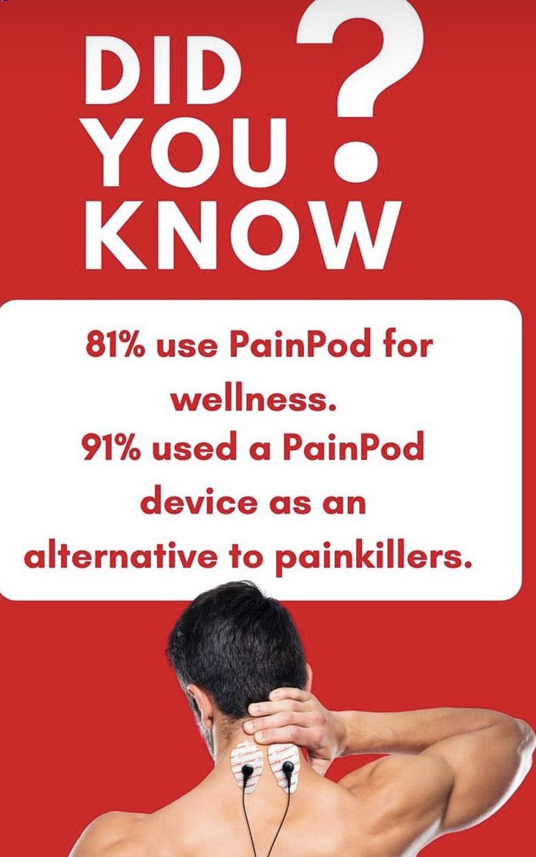 How do you use yours?
#PainPod #DrugFreePainRelief #MedTech #Arthritis #ChronicPain #EMS #Sciatica We can help DM for more info and code.