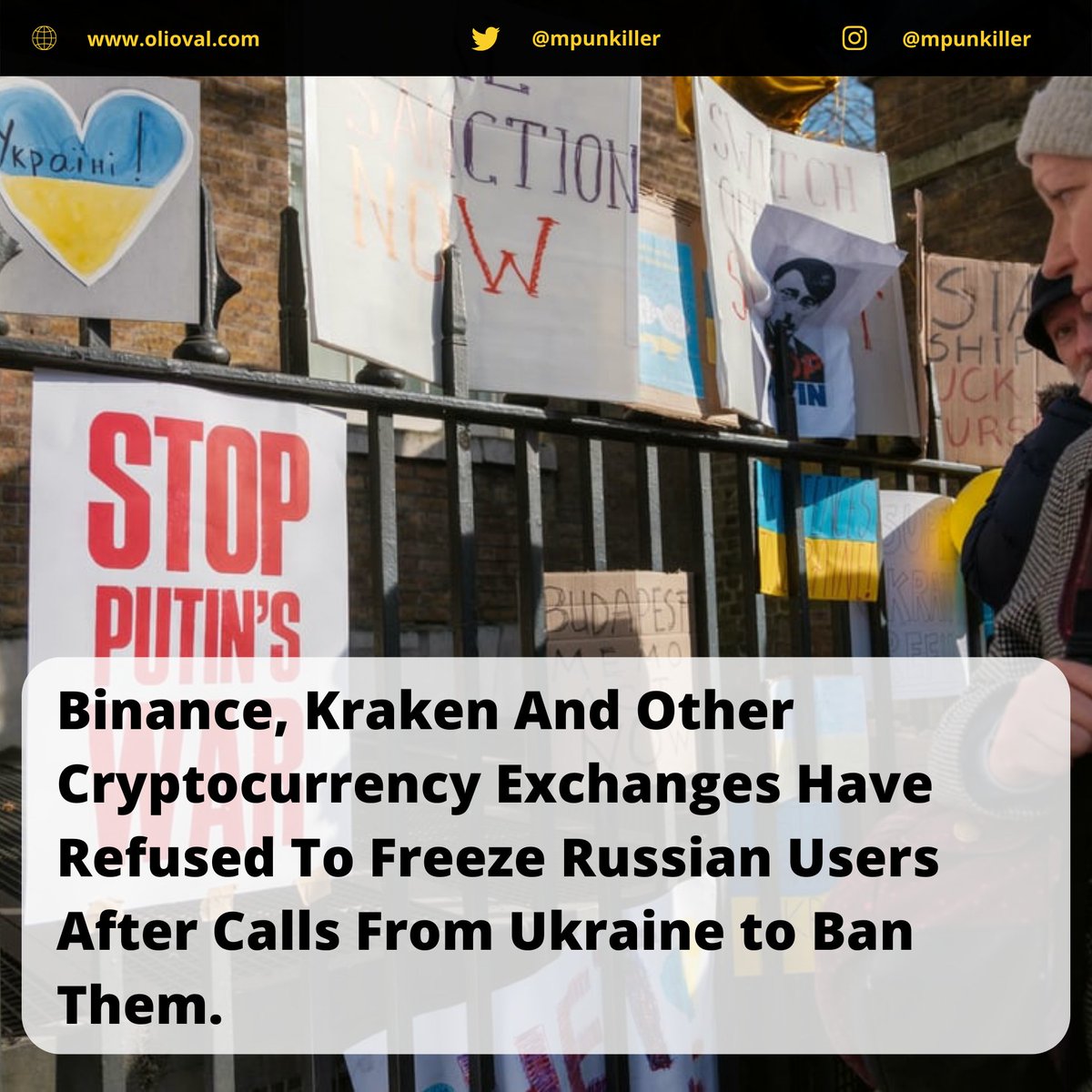 Oliovaltech's tweet photo. In a tweet from the Kraken co-founder and CEO, Jesse Powell said that the platform could not "freeze" Russian clients "without a legal requirement" to do so.

#cryptocurrency #blockchain #ban #Sanctions #ukraine #russia #exchange #binance #kraken https://t.co/pjp6G6bVcK
