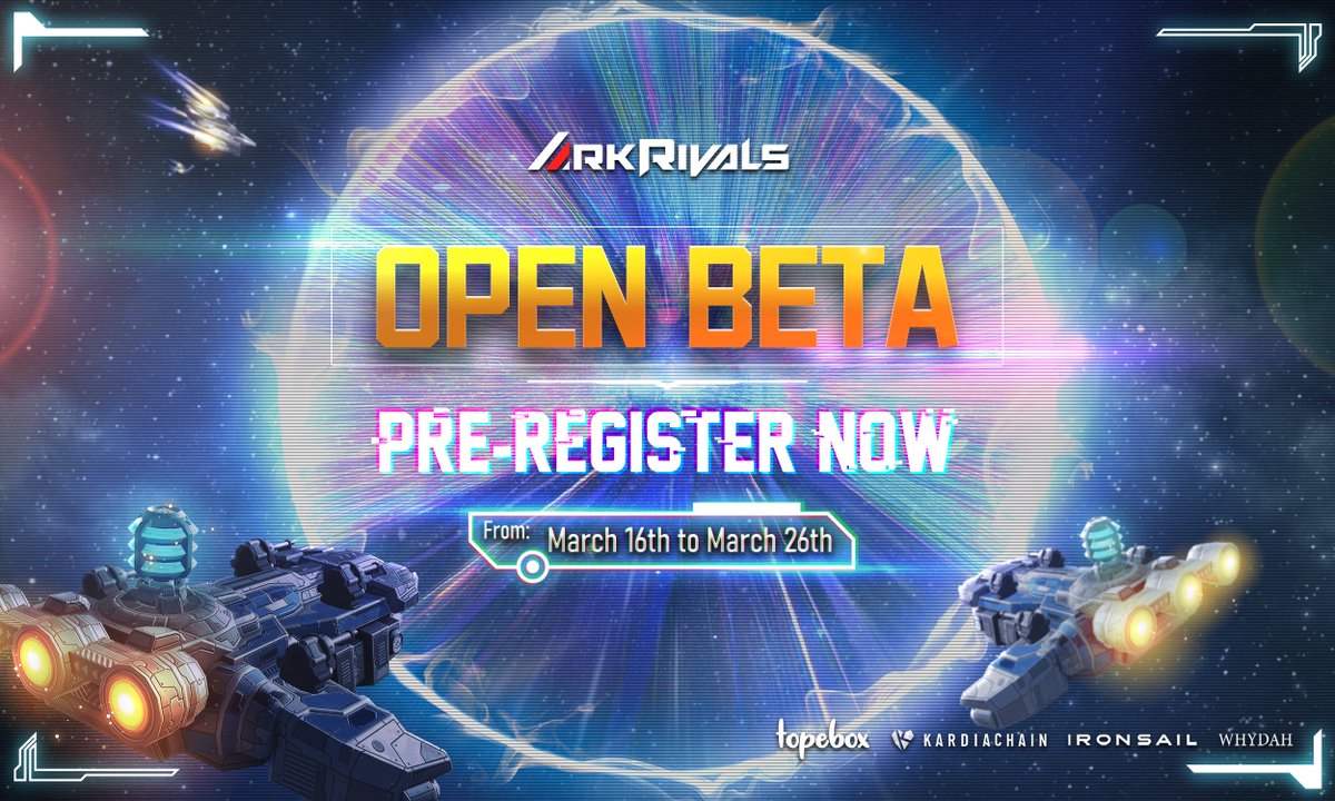 Join the Open Beta now to discover Ark Rivlas's sci-fi universe! ✍️ Pre-register form: bit.ly/3vvaVIp ⏰ Open Beta takes place on March 16th 🎮 Open Beta will run on testnet platform ✨In the beta, there will be a lot of new and interesting features @topebox @KardiaChain