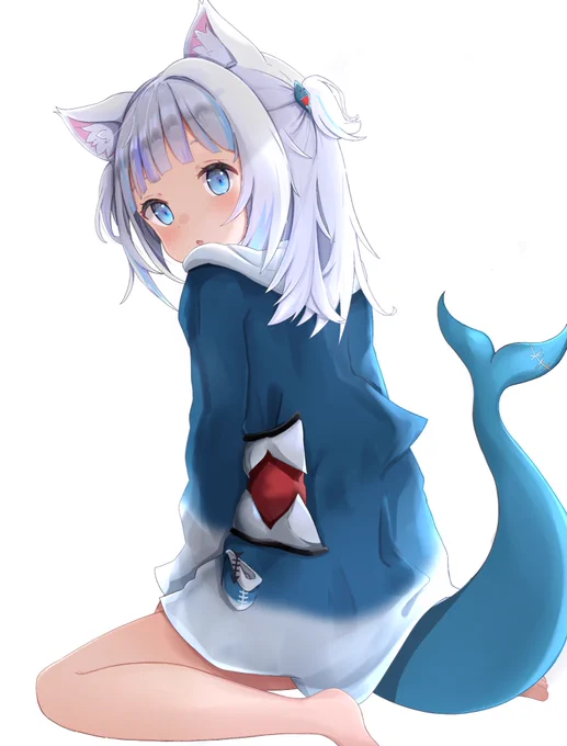 こちらを見ているサメ
#gawrt 