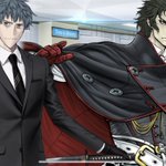 Fgo 再臨によって肩ぽんから銃口突き付けに変化するはじめちゃんと土方さんの組み合わせが面白い