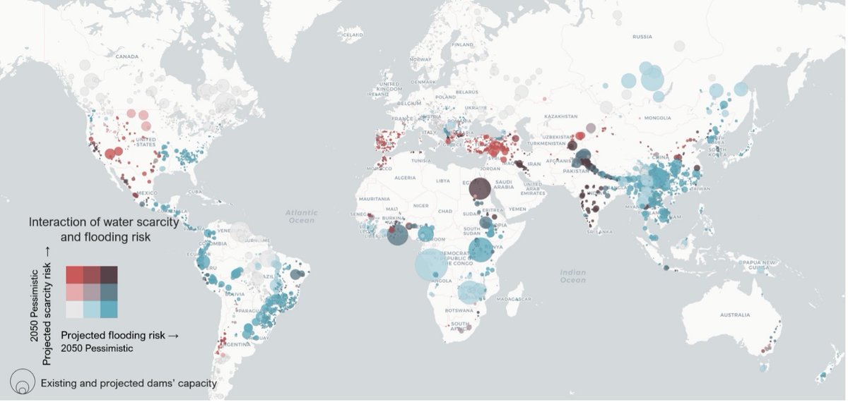 NEW STUDY: #Hydropower threatened by increasing floods &amp; droughts due to #ClimateCrisis 

@WWFWaterRisk study in <a href="/Water_MDPI/">Water MDPI</a> finds 61% of hydropower dams will be in river basins with high to extreme risk of water scarcity, floods or both by 2050

wwf.panda.org/discover/our_f…