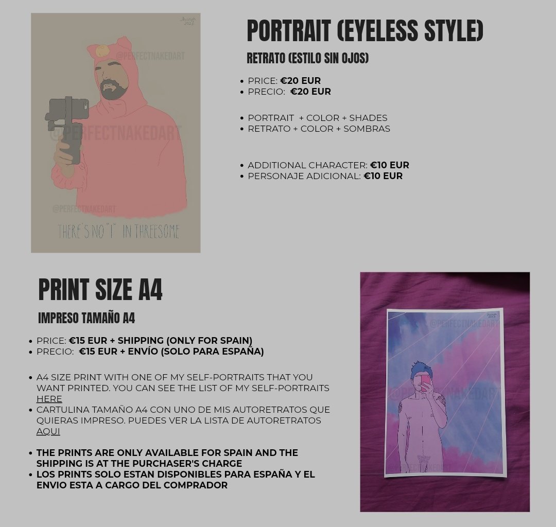 PerfectNakedArt's tweet photo. Commissions are open! these are the prices and things I can usually do (photos from my website) if you want any illustration please contact me. 🏳️‍🌈🥰😘
https://t.co/AEhrfBzDKd
Thank you! 
#LGBTQ #art #arte #opencommissions #ArtistOnTwitter https://t.co/QD50Ad5HGY
