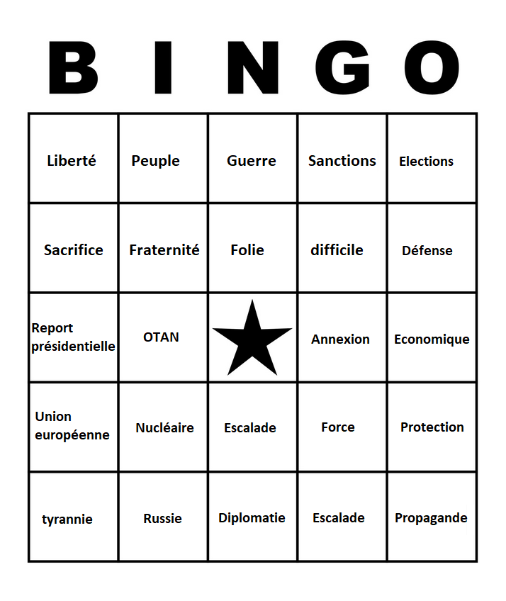 GeorgeProfonde3's tweet photo. @EmmanuelMacron BINGO NATIONAL à partir de 20h #Macron20h https://t.co/57RCnPyGge
