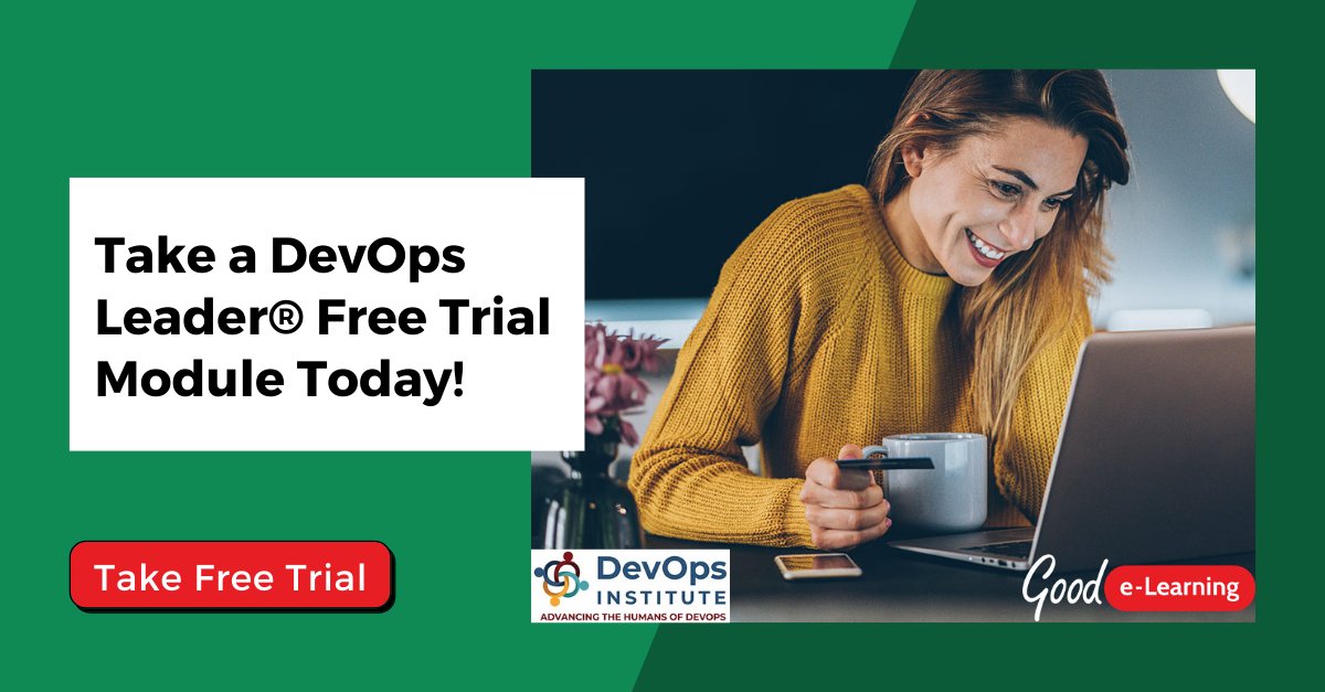goodelearning's tweet image. The DevOps Leader online course includes a FREE exam, FREE resit, expert tutor support, quizzes, practice exams, and much more. Start your FREE Trial today: bit.ly/3s75z46

#DevOps #DevOpsSRE #DevOpsEngineering #DevOpsEngineer #DevOpsLeader #SRE @DEVOPSINST