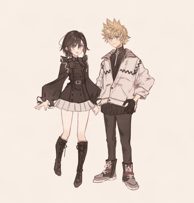 ロクとシオ / 冬服捏造してます 