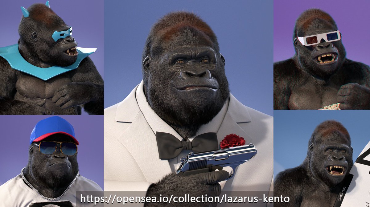 I'm starting my NFT collection staring Lazarus Kento.
Please share it to encourage me, I really appreciate 😉
More images to come shortly
opensea.io/collection/laz…
#NFTCommunity #nftart #NFTartists #nftcollectors #zbrush
