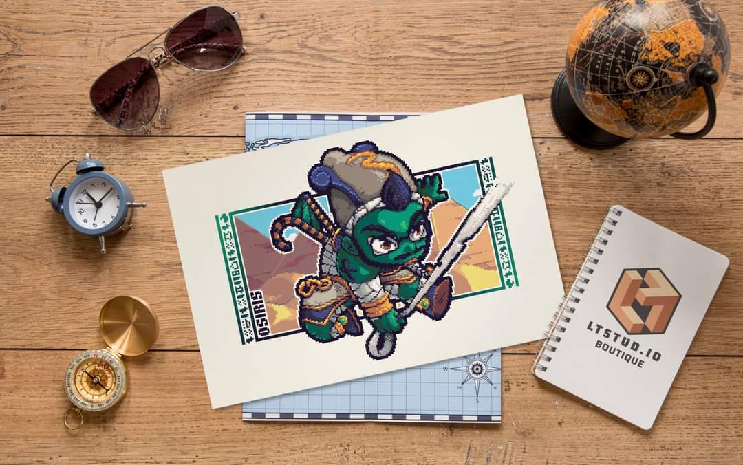 cryss_talin's tweet photo. Après la Grèce, partons pour des contrées plus chaude : l'Égypte.
Osiris arrive et ça va chauffer 🔥

Retrouvez le sur la boutique :
https://t.co/DiurPUeZLq

#pixelart #2dart #osiris #characterdesign #indiegames #mythology #egyptianart #etsy #etsyshop #gods https://t.co/tMJNVu2px6