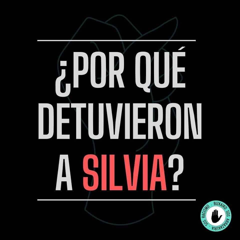 ✅ Rechazamos la brutalidad y el racismo policial pidiendo al Gobierno Vasco que desista de sus acusaciones contra Silvia
#JusticiaParaSilvia #InpunitaterikEz
<a href="/gob_eus/">Eusko Jaurlaritza - Gobierno Vasco</a> <a href="/ertzaintzaEJGV/">Ertzaintza</a> @jerkoreka