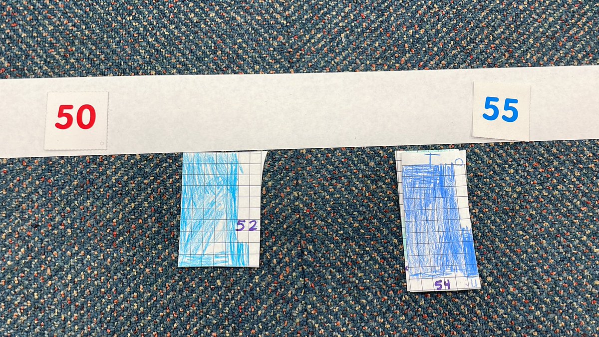 makemathstick's tweet photo. #makemathstick by making a connection between the hundreds chart and building an interactive number line using a paper role, number tiles (from hundreds pocket chart), and their models! https://t.co/CNlr4D4jex