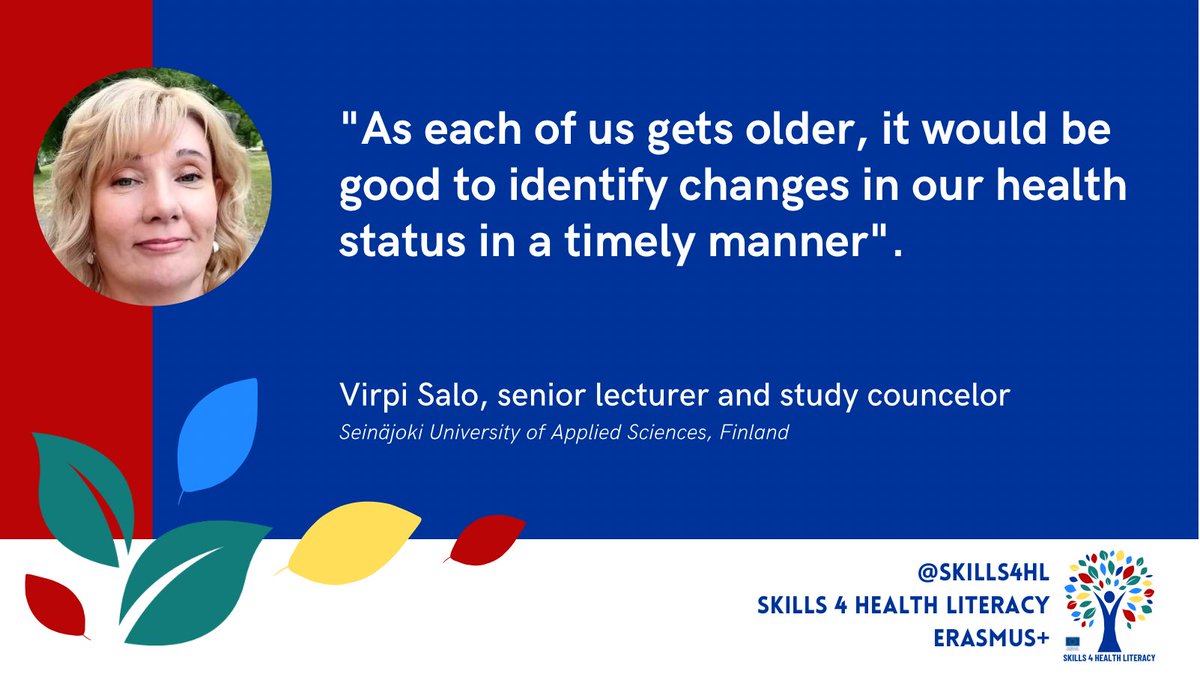 Healthy ageing is on our wish list. Should it decline it is important to discover it in time. Health Literacy matters, also regarding brain health #dementia #healthliteracy #brainhealth #healthyageing #ErasmusPlus #healthstatus