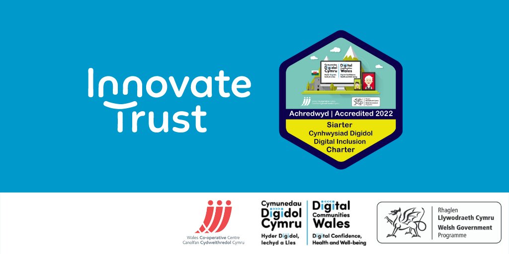 🏆 <a href="/InnovateTrust/">Innovate Trust</a> has made another big leap in their mission to expand vulnerable people’s capabilities and opportunities in Wales after gaining Digital Inclusion Charter accreditation!

Here's what joining them could mean to those you support 🤝: buff.ly/2OPj82s