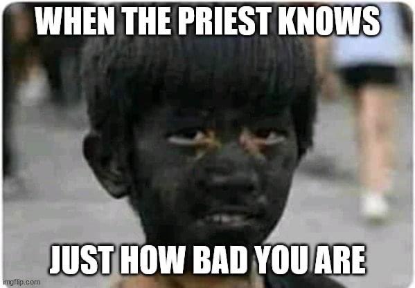 FrRobGalea's tweet photo. When the priest knows just how bad you are! https://t.co/tHFNaNtxLd