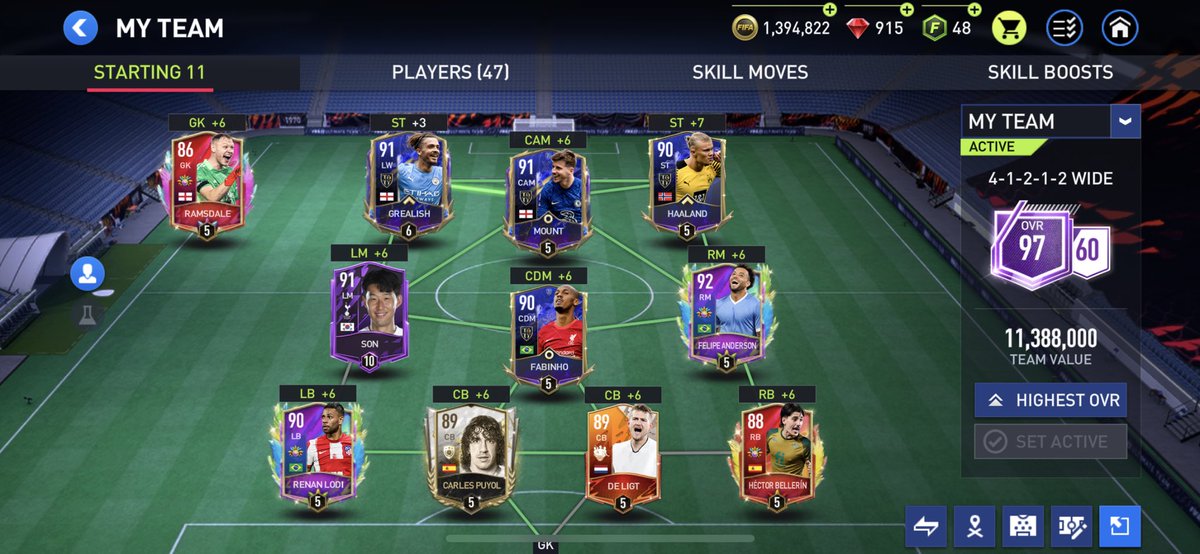 Picked up Anderson + got some carniball players 👀 #FifaMobile