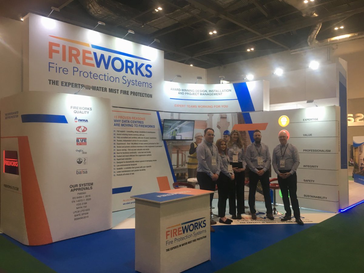 FireworksLtd's tweet photo. We're back at @ExCeLLondon for day 1 of @DataCentreWorld!
We are ready for a busy couple of days at the biggest annual data centre event!
Come and join us for coffee and croissants at stand D720 and to learn more about why Data Centres are moving to water mist fire suppression 🔥 https://t.co/sb4aXhflfS