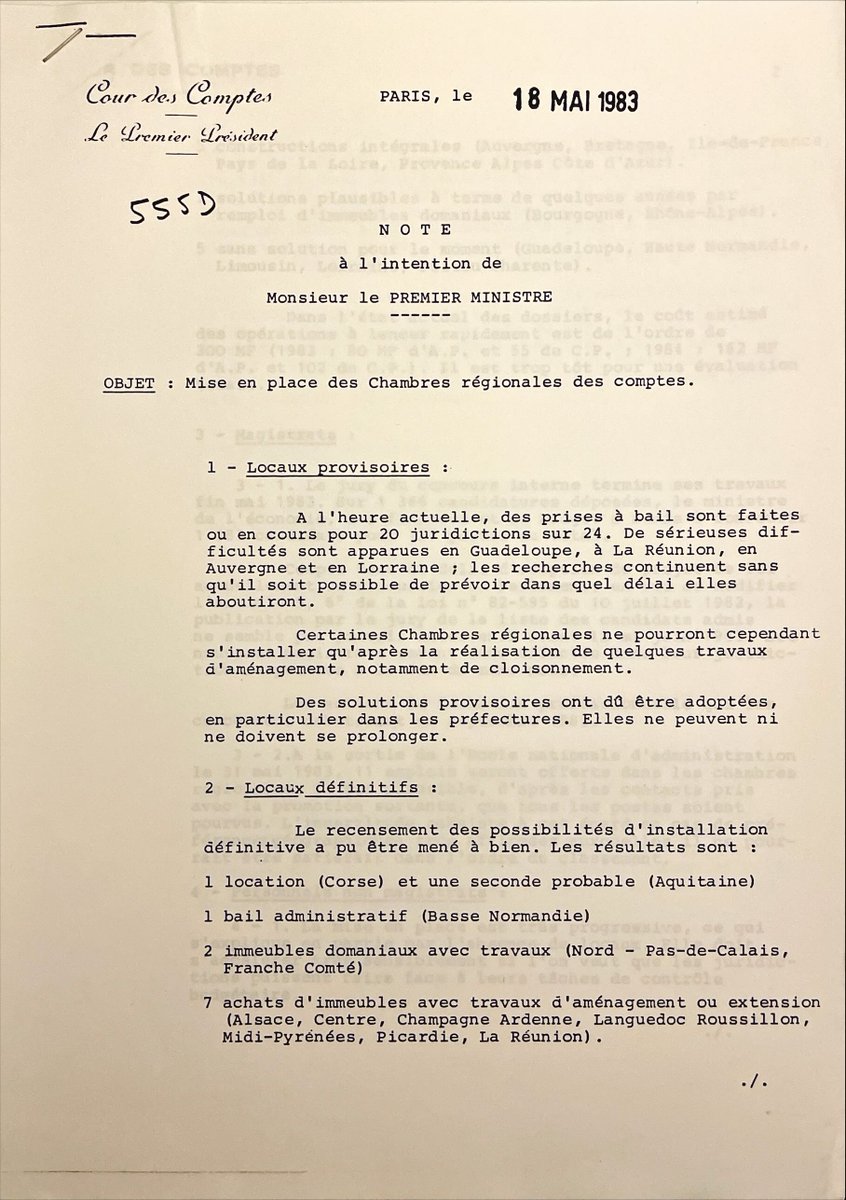 ArchivesnatFr's tweet photo. Le 2 mars 1982, la loi n° 82-213 relative aux droits et libertés des communes, des départements et des régions crée les chambres régionales des comptes #CeJourLa https://t.co/VmymlFhZ8L https://t.co/gAeiQt4OvW