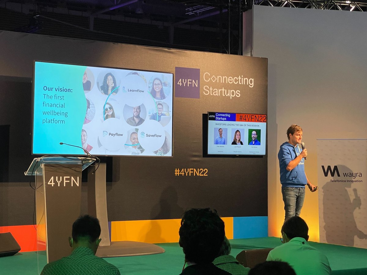 Benoit Menardo (@bmenardo) on Twitter photo 🌟 “Fintech rising stars by <a href="/Wayra/">Wayra</a>: meet the hottest startups in Fintech to watch in 2022”
Excited to be pitching at <a href="/4YFN_MWC/">4YFN</a> with my friends <a href="/ed_delan/">Eduardo Ortiz de Lanzagorta González</a> from <a href="/getfuell/">Fuell</a> and <a href="/imediabar/">Iñaki Mediavilla</a> from <a href="/Get_Ritmo/">RITMO</a>🚀
Vamos <a href="/Payflow_es/">Payflow (YC S21)</a> 💙
#startups #fintech #wayraStartups #4yfn22 🌟 “Fintech rising stars by <a href="/Wayra/">Wayra</a>: meet the hottest startups in Fintech to watch in 2022”
Excited to be pitching at <a href="/4YFN_MWC/">4YFN</a> with my friends <a href="/ed_delan/">Eduardo Ortiz de Lanzagorta González</a> from <a href="/getfuell/">Fuell</a> and <a href="/imediabar/">Iñaki Mediavilla</a> from <a href="/Get_Ritmo/">RITMO</a>🚀
Vamos <a href="/Payflow_es/">Payflow (YC S21)</a> 💙
#startups #fintech #wayraStartups #4yfn22