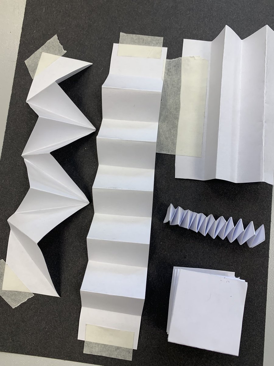 thekingsart1's tweet photo. Year 9 art students experimenting with folding and pleating inspired by designer Issey Miyake #artanddesign #fashion #folding #pleating https://t.co/rYcfvO6xOH