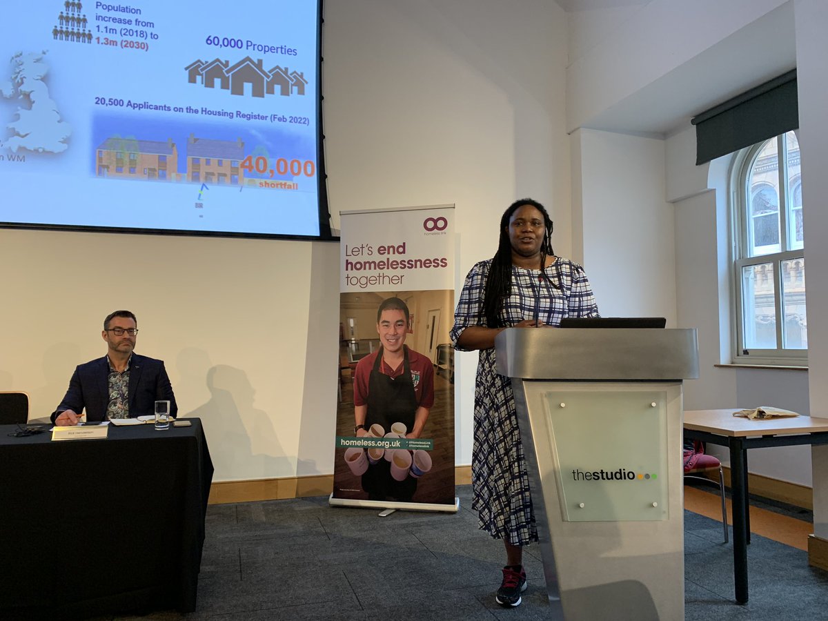 FionaMColley's tweet photo. Great to be up in Birmingham for @HomelessLink #accommodationsolutions conference &amp; hear from the wonderful @Ms_SThompson about the challenges here. https://t.co/CpYdpsFG8a
