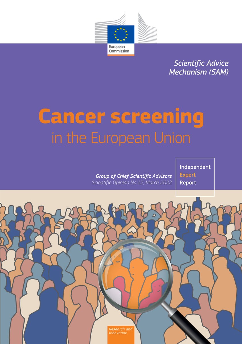 🆕 SAPEA and the
@EU_commission's Group of Chief Scientific Advisors published 2 major reports on improving #CancerScreening programmes in the #EuropeanUnion.

➡️They are now available at sapea.info/cancer. #scienceadvice #science4policy