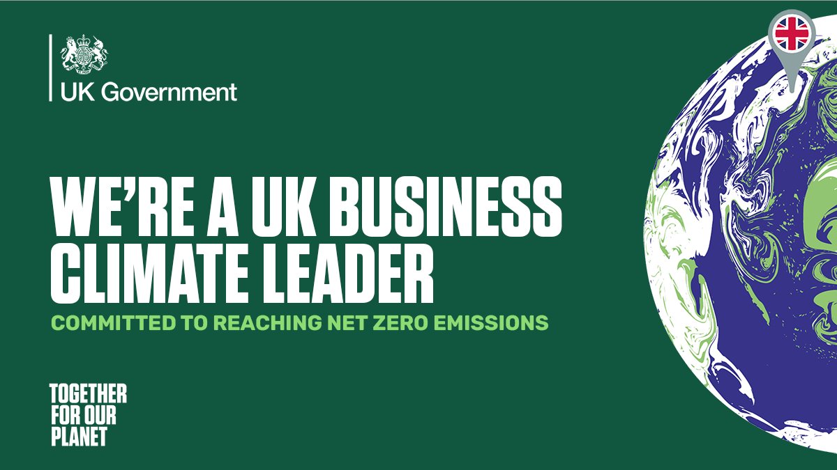 We're joining businesses all over the UK standing #TogetherForOurPlanet 🖤

We'll halve our carbon emissions by 2030 &amp; end our contribution to climate change completely before 2050.

It makes sense for our business, our customers &amp; the planet 🌎

➡️ bit.ly/UKBusinessClim…