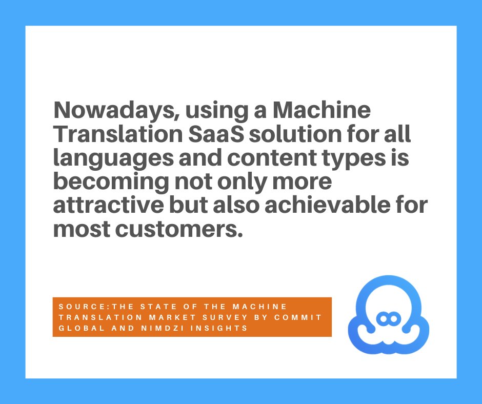 Try Octopad now for fast, affordable, secure &amp; quality machine translation output: octopad.io

Get your free copy of the State of the #Machine #Translation report here: ow.ly/SnpO50EWwgI #l10n #machinetranslation