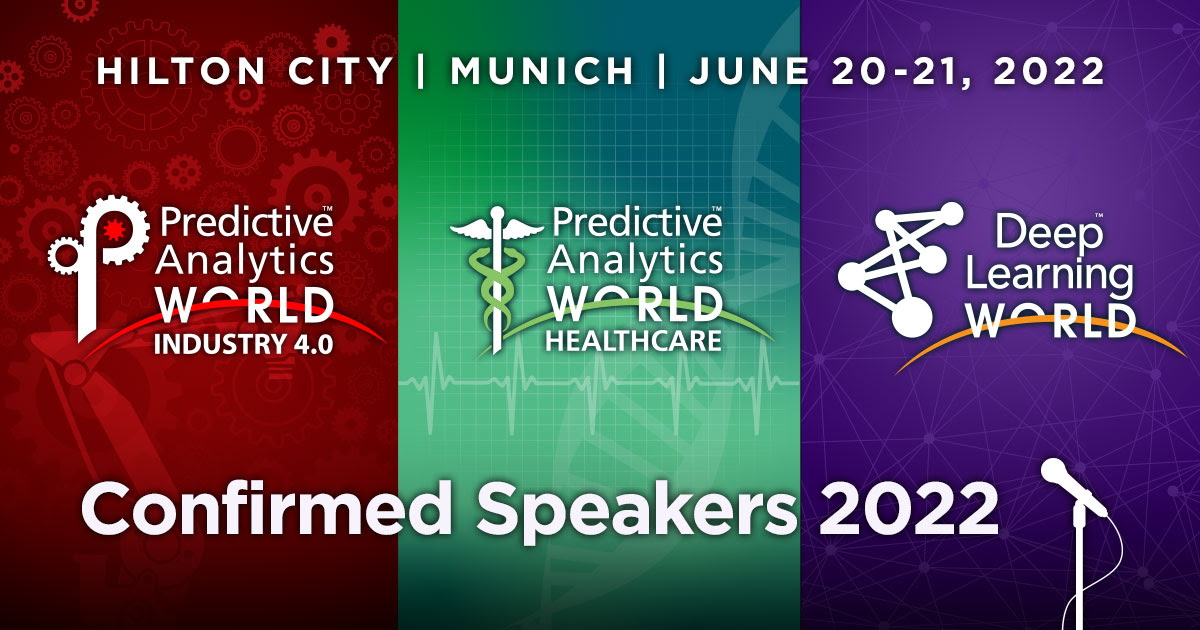 📢 Join world-class speakers from well known companies on June 20-21 in Munich to discuss the latest trends and technologies in #MachineLearning! predictiveanalyticsworldhealthcare.eu/speakers/

#pawcon  #AI #DataScience