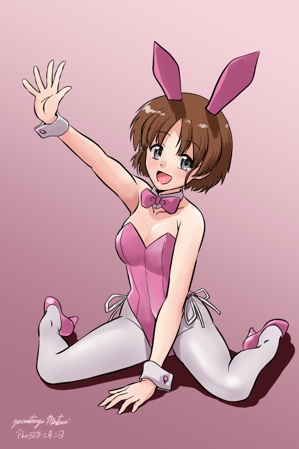 #自主的ガルパン版深夜のお絵描き60分一本勝負
#自主的ガルパン版深夜のお絵描き60分一本勝負20220302
桂里奈ちゃんバニー! 