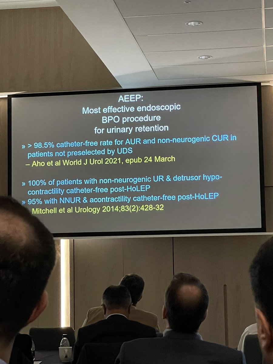 Impressive HOLEP data for #urinaryretention by <a href="/drtevaho/">Tev Aho</a> at #BPH22 <a href="/BAUSurology/">BAUS</a>