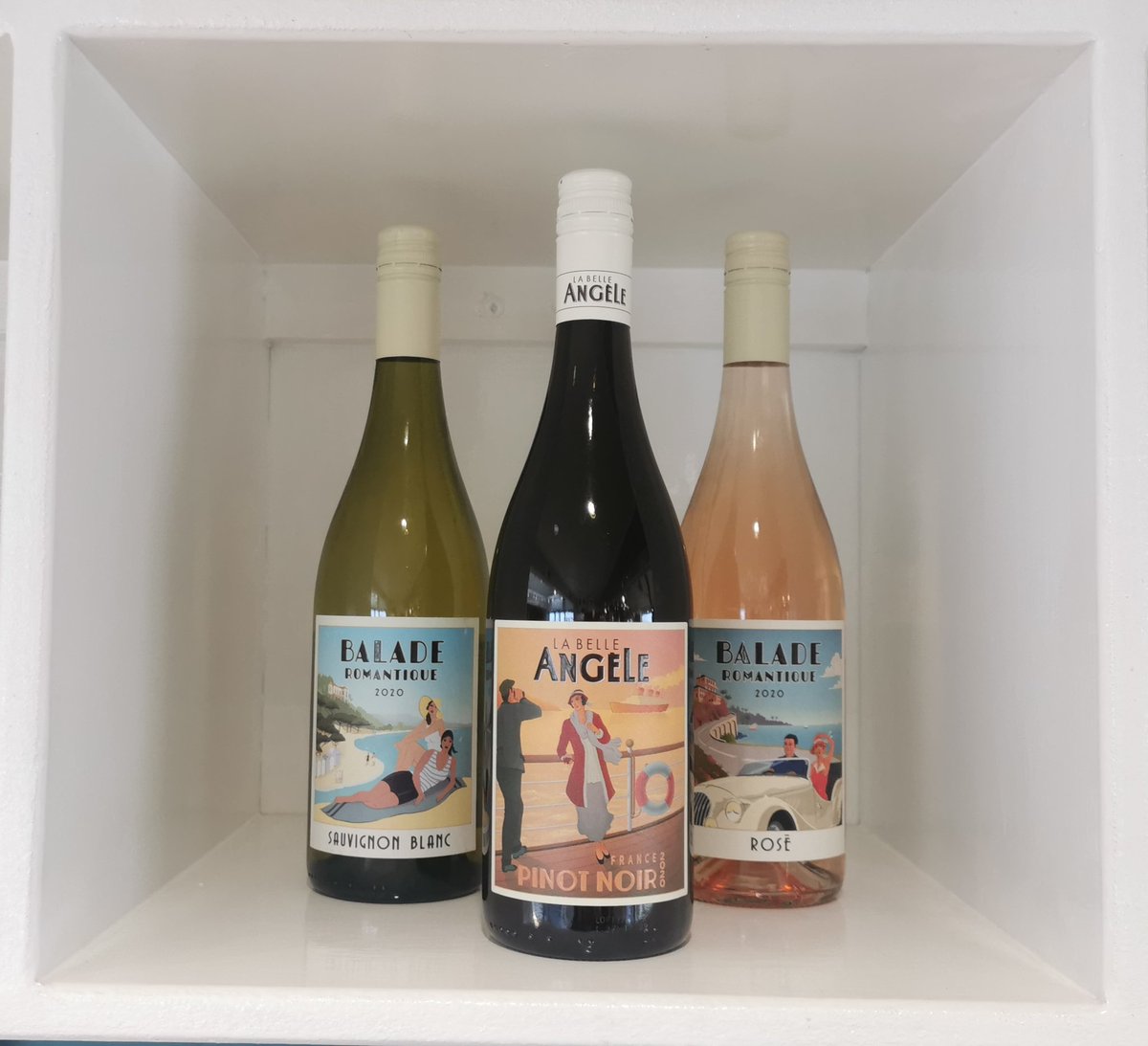 Introducing our new selection of wines from Southern France. Balade Romantique 2020 Rose, Sauvignon Blanc and Pinot Noir 🍷♥️🍷 Share the Love 🍷♥️🍷