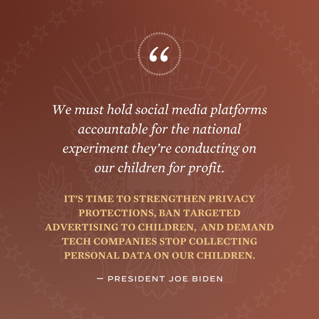 White House Office of Science & Technology Policy (@whostp) on Twitter photo Now is the time to hold social media platforms responsible for creating safe online environments for our children and young adults. Read how we're helping <a href="/POTUS/">President Donald J. Trump</a> do just that. ➡️ whitehouse.gov/briefing-room/… Now is the time to hold social media platforms responsible for creating safe online environments for our children and young adults. Read how we're helping <a href="/POTUS/">President Donald J. Trump</a> do just that. ➡️ whitehouse.gov/briefing-room/…