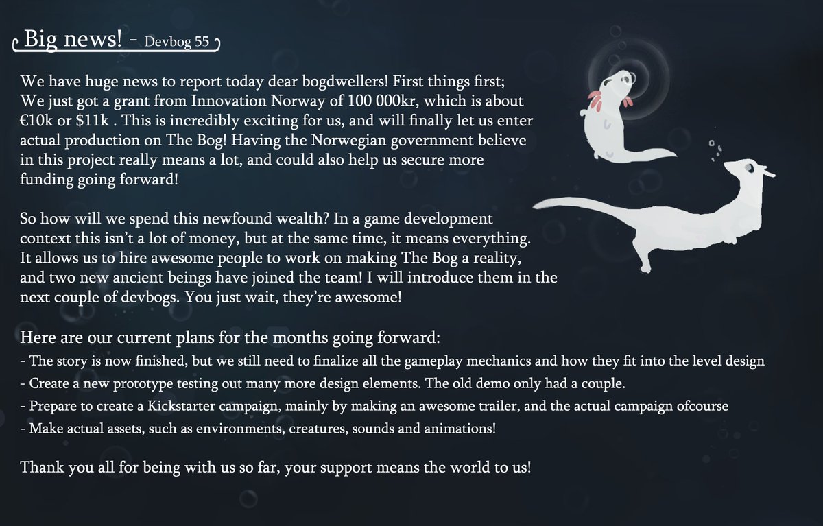 Devbog 55 - Big News!

27.02.22 - Written by Lykke
#gamedev #indiedev #GodotEngine