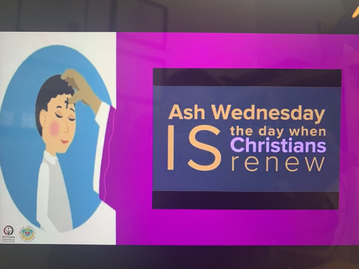 M_Stafrace's tweet image. #WhatIsLent Thank you to Ms. Marino’s class for putting together todays Ash Wednesday liturgy for our community. Come join us live: bit.l’y/3sK0LC9 ⁦@CarloOCSB⁩ ⁦@OttCatholicSB⁩