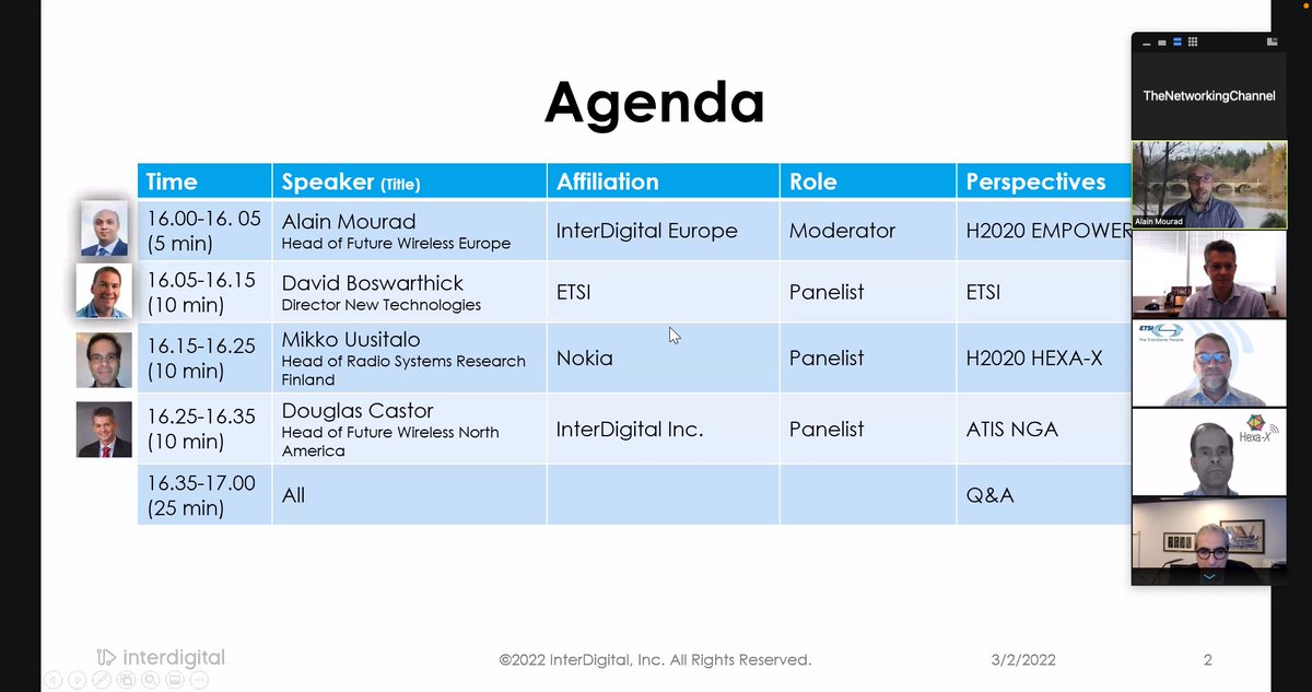 <a href="/thenetworkingc1/">thenetworkingchannel</a> networkingchannel.eu/transatlantic-… discussion on #6G vision <a href="/InterDigitalCom/">InterDigital (IDCC)</a> <a href="/ETSI_STANDARDS/">ETSI</a> <a href="/EuEmpower/">empower_EU-US</a> <a href="/US_Ignite/">US Ignite</a> <a href="/ACMSIGCOMM/">ACM SIGCOMM</a> <a href="/NokiaBellLabs/">Nokia Bell Labs</a> <a href="/Hexa_X_2020/">Hexa-X</a> <a href="/SlicesRi/">SLICES-RI</a> <a href="/OneLabEU/">OneLab/SLICES Team - Sorbonne Université</a> <a href="/ESFRI_eu/">ESFRI_eu</a> <a href="/NSF/">U.S. National Science Foundation</a> #5G <a href="/serge_fdida/">Serge Fdida</a> <a href="/alainmouradUK/">Alain Mourad</a> <a href="/NGI4eu/">NGI4eu</a> <a href="/Fed4Fire/">Fed4FIRE+</a>