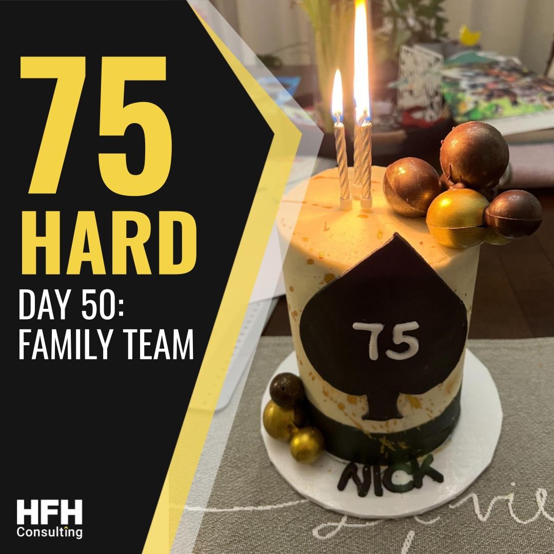 I’m about 50 days into the 75 hard challenge.  ⁠
⁠
So I was really moved when Elina presented me with a sugar-free keto 75 Hard themed cake.⁠
⁠
This birthday was a reminder that having a supportive family team is what really makes my life special.⁠

#75hardchallenge #75hard