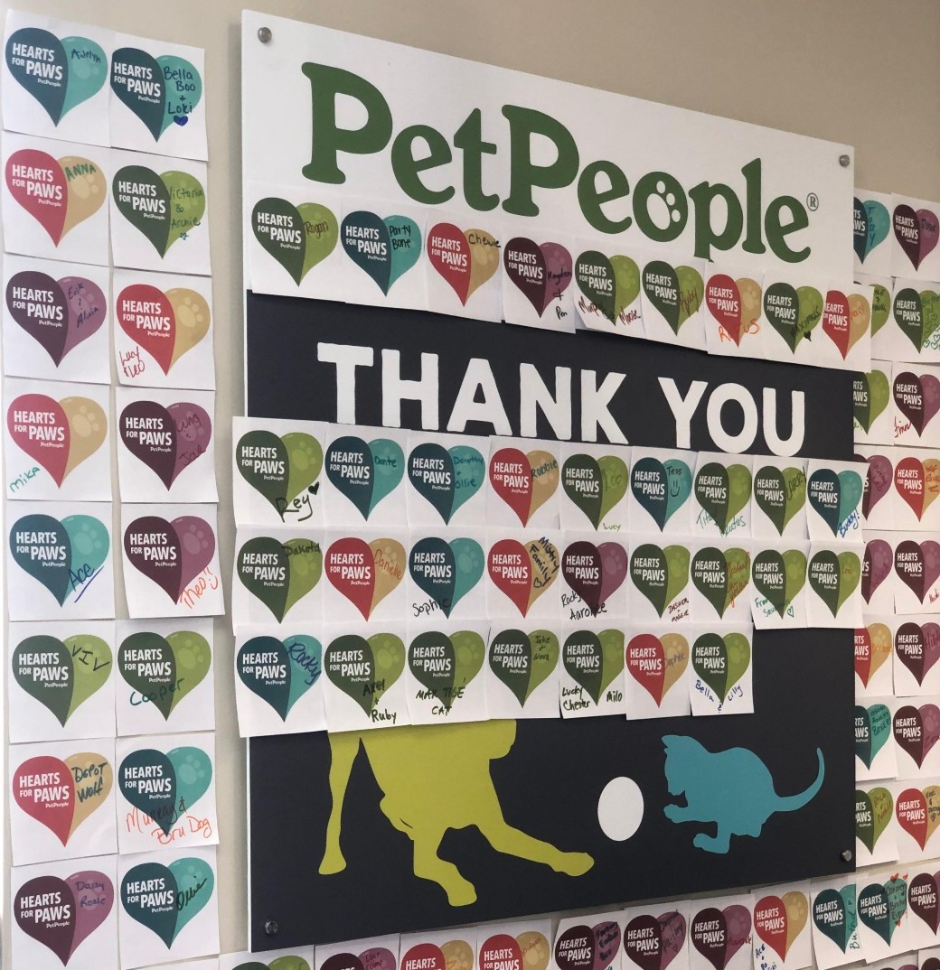 Every heart counts in helping pets thrive. From the bottom of our hearts, we thank you for being apart of #HeartsforPaws2022 and supporting pets in shelters and rescues in our local communities.🐾💗