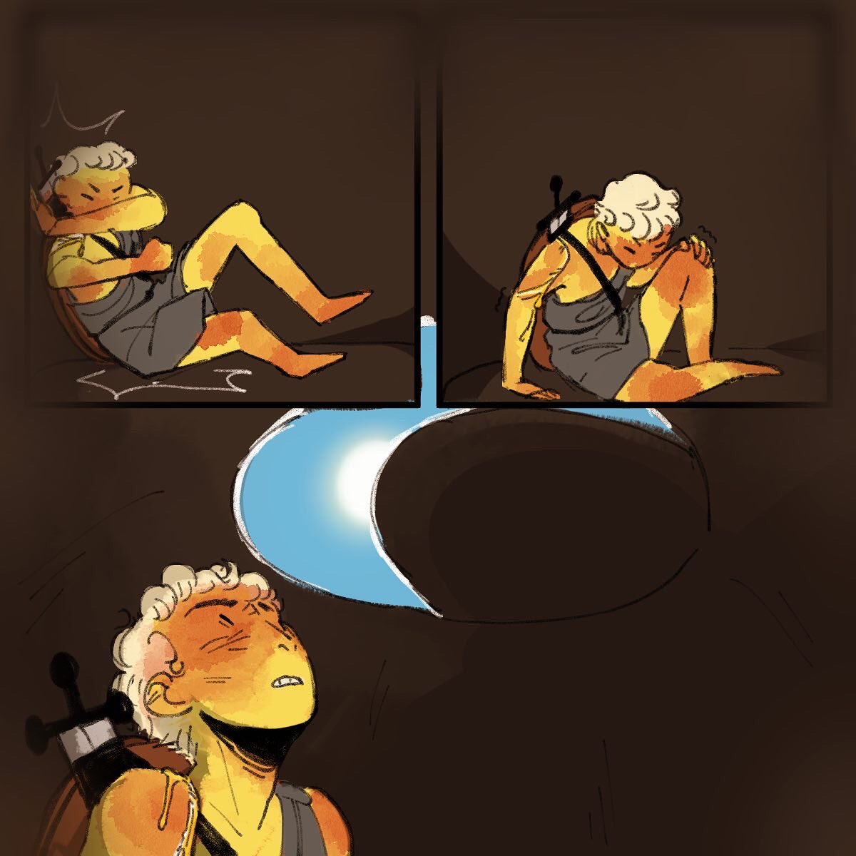 p_lomm's tweet photo. remember that story where Ares gets trapped in a jar for months? :’)
This will have a happy ending though, I promise! 
#LoreOlympus 
(1/3) cont. in replies! https://t.co/nWZurk3Jyj