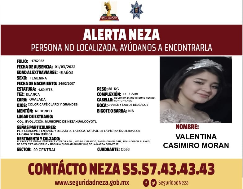 MineBrenes's tweet photo. Es hija de una amiga, por favor ayúdenme a difundir @Alvaro_Rmz_V @alvaro_delgado @paezvarela @eledesmaa @SanAmilcar @CitlaHM @MarthaN91470575 @auramtzd @julioastillero @HoracioFranco @MxExilio https://t.co/p8sxhbYjeO