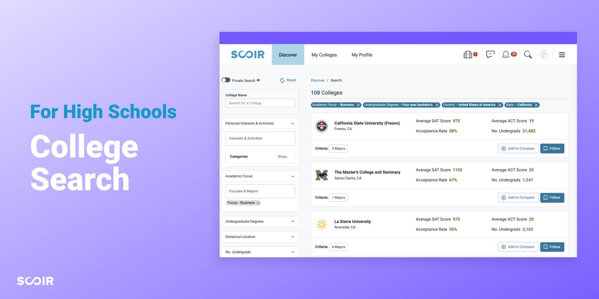 It’s never too early for juniors to start looking for colleges! Encourage juniors to add/update their college preferences, and to follow the schools that interest them.