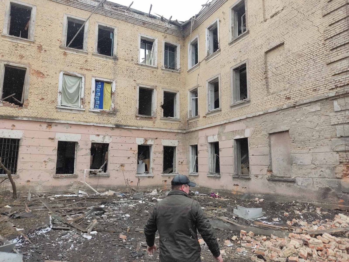 This is my home, I grew up here and lived until I was 19. Yesterday Russian army bombed the area, destroyed my home, a few other houses and damaged hospitals. My family is fine and in safety but it's impossible to comprehend the events of past few days.