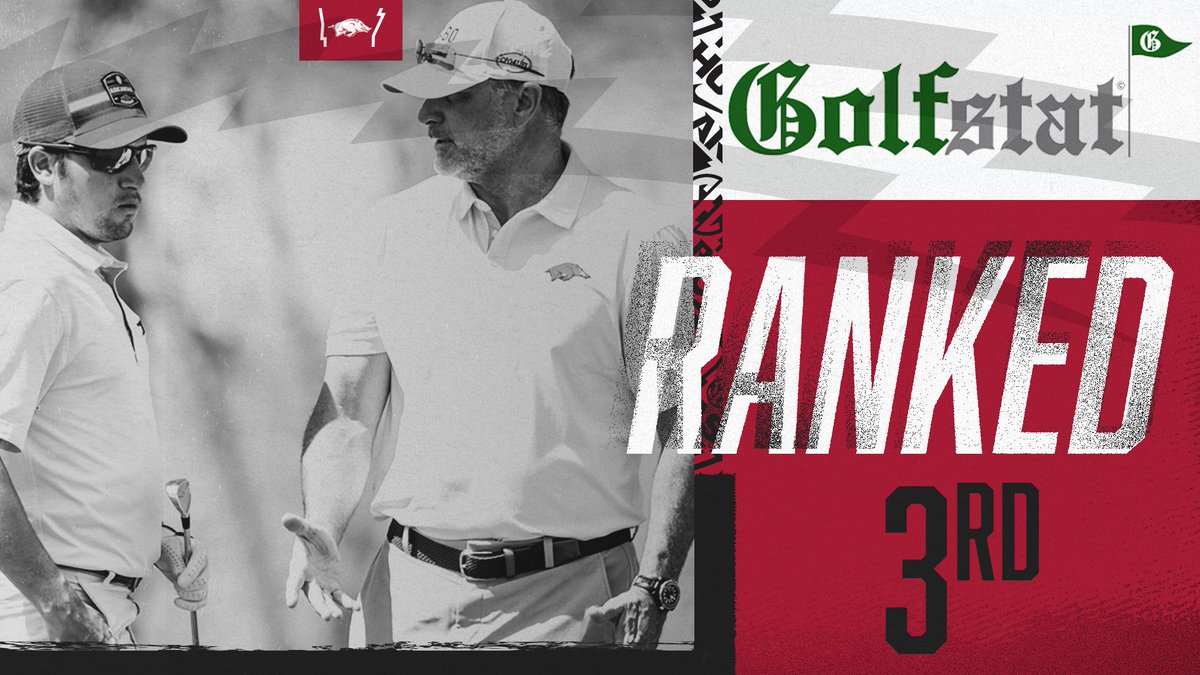 RazorbackMGolf's tweet photo. πβ³οΈπ
RAZORBACKS RANKED #β£3β£ by @Golfstat
- β¬οΈ4β£ spots
- 4th-place finish at one of the nation's toughest events (@CaboCollegiate)
- Defeated 6 top 30 teams, including 4 in the top 10
- school-record 824 at Cabo
#WPS #ExcelAsOneRazorback https://t.co/Ax16dWm3hU