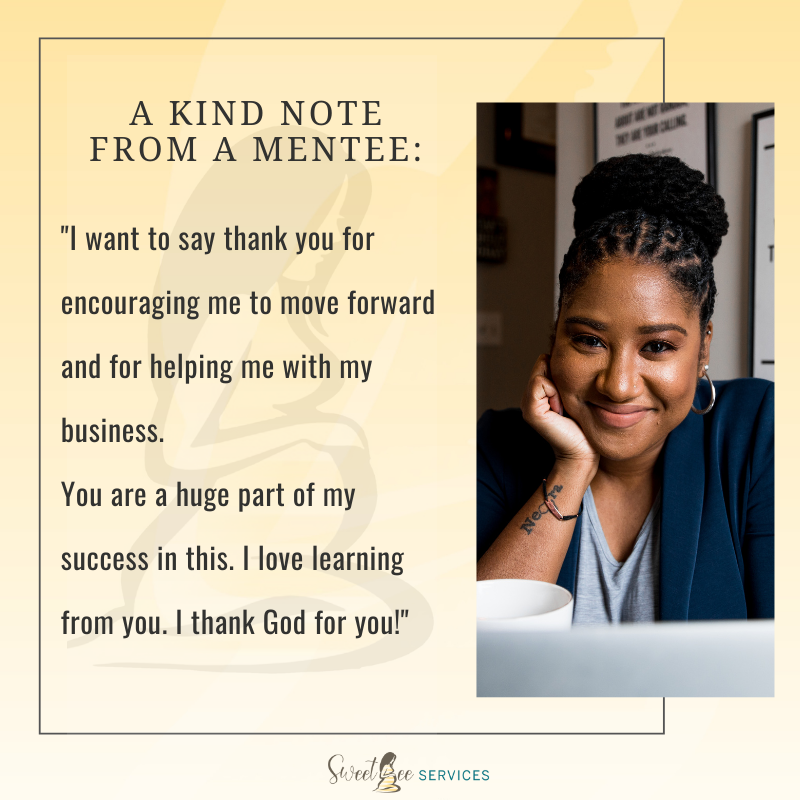 SweetBeeDoula's tweet photo. My mentees are flourishing, okay?! Folks come to me with a dream, uncertain how to make it all happen. Together, we bring it to life. Let me help set you up for success!
Apply through the "Doula Mentorship" link in my bio.
#sweetbee #sweetbeedoula #NBDAmentor https://t.co/7YGCvSRZrW