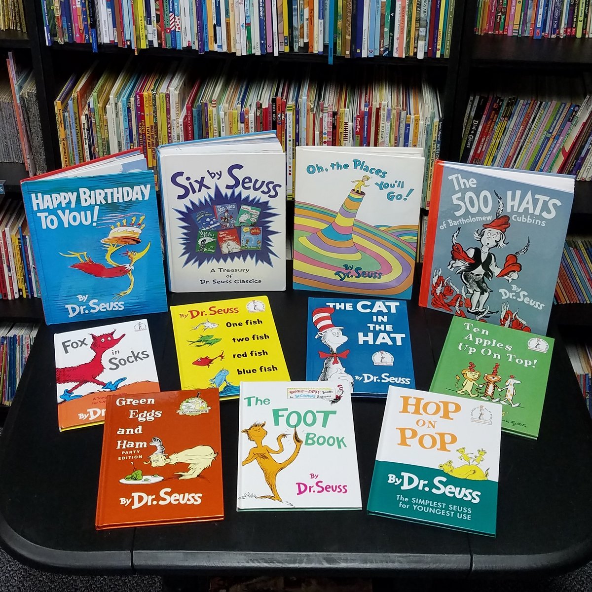 BookmarkedStore's tweet photo. Happy Birthday Dr. Seuss 🎉 He would have been 118 today.  What is your favorite Dr. Seuss book? 
#birthday #drseuss #drseussbooks #bookstore #shoplocalnj https://t.co/yatADhfME3
