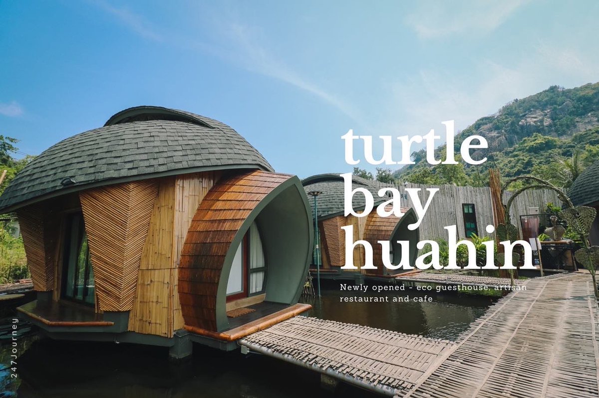 247Journey's tweet photo. หัวหินรอบนี้ ฟีลดีมากก Eco Guesthouse, Artisan Restaurant &amp; Cafe เปิดใหม่โซนเขาเต่า สวยสงบ ส่วนตัว และคอนเซปต์ดีมากก อาหารก็ดี ต้องไป!

🚩 Turtle Bay Huahin

@aroii @kinjubkinjib @Kin24hrs 
@CafeStoryTH @CAFETELLER @ReviewCafe_TH @japaikin #รีวิวคาเฟ่ #คาเฟ่หัวหิน #ที่พักหัวหิน https://t.co/SJbVkddWoY