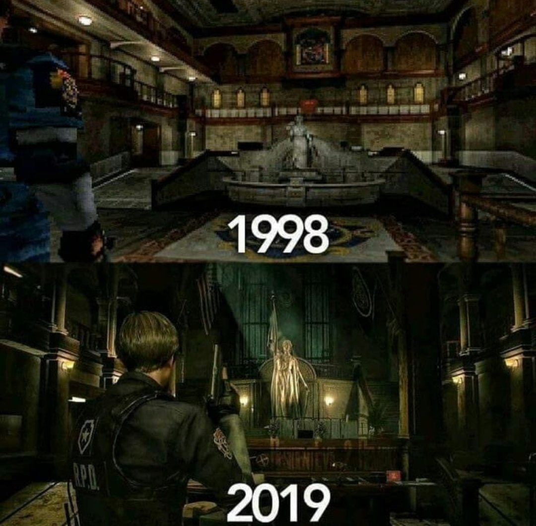ResidentEvil_AR's tweet photo. 📷 |
قسم شرطة مدينة الراكون في ١٩٩٨ و ٢٠١٩ 😍

استمتعت بلعب نسخة الريميك أم الأصلية؟ 
#REBHFun
 #residentevil2remake https://t.co/VqUCo2jsnw